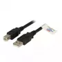 EFB Elektronik USB 2.0 A/B 3,0m USB-Kabel Schwarz Stecker/Stecker