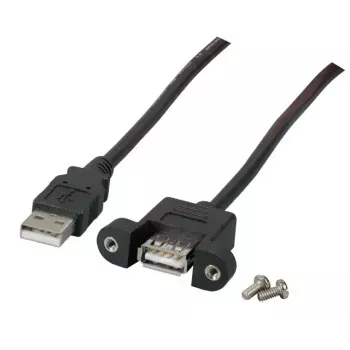 USB-Kabel EFB Elektronik K5291SW.3V2 3m USB A Schwarz