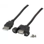 USB-Kabel EFB Elektronik K5291SW.3V2 3m USB A Schwarz