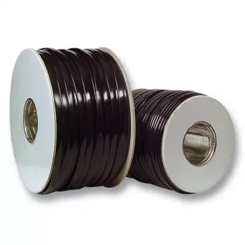Flachbandkabel EFB Elektronik 91104.100, schwarzer PVC-Mantel, 100 m Länge