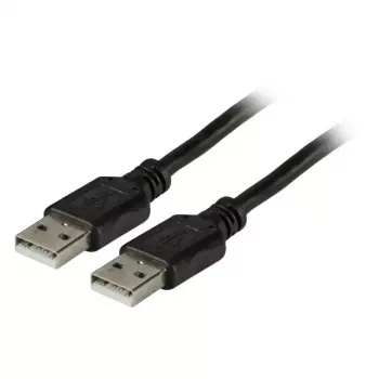 USB 2.0 A–A Kabel EFB Elektronik 1,5 m, Stecker-Stecker, 0,48 Gbit/s, schwarz, magnetisch geschirmt