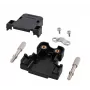 Drahtverbinder EFB Elektronik 29415.1 — D-sub 9-polig, schwarzer Kunststoff, Außen-Ø 6 mm, 31×32 mm
