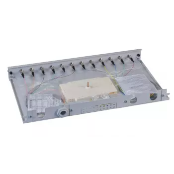 Patchpanel 1U EFB Elektronik B71006.12OM4 — ST-Glasfasersteckverbinder, Metall, 483×44,5×244 mm