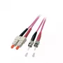 Glasfaserkabel EFB Elektronik O0347.2 2 m ST SC Lila