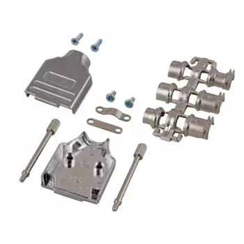 Kabelverbinder EFB Elektronik D-Sub 15-polig 29471.1, Zink-Silber, 33×47 mm, Ø 1.3 cm