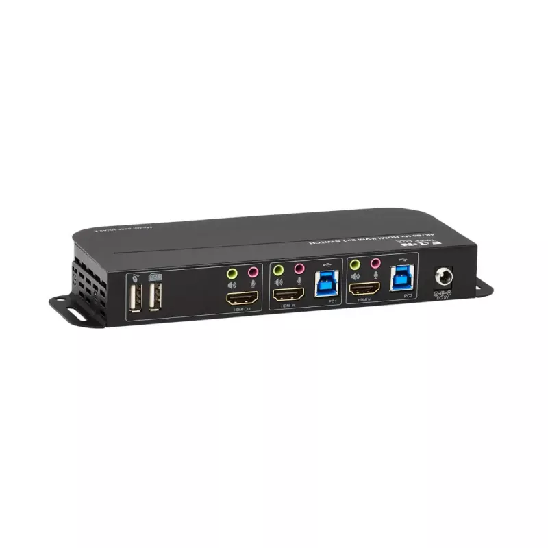 KVM-Switch 2-Port HDMI/USB Tripp Lite B005-HUA2-K — 4K 60 Hz, HDR, HDCP 2.2, IR, USB-Sharing, 1,2 m Kabel