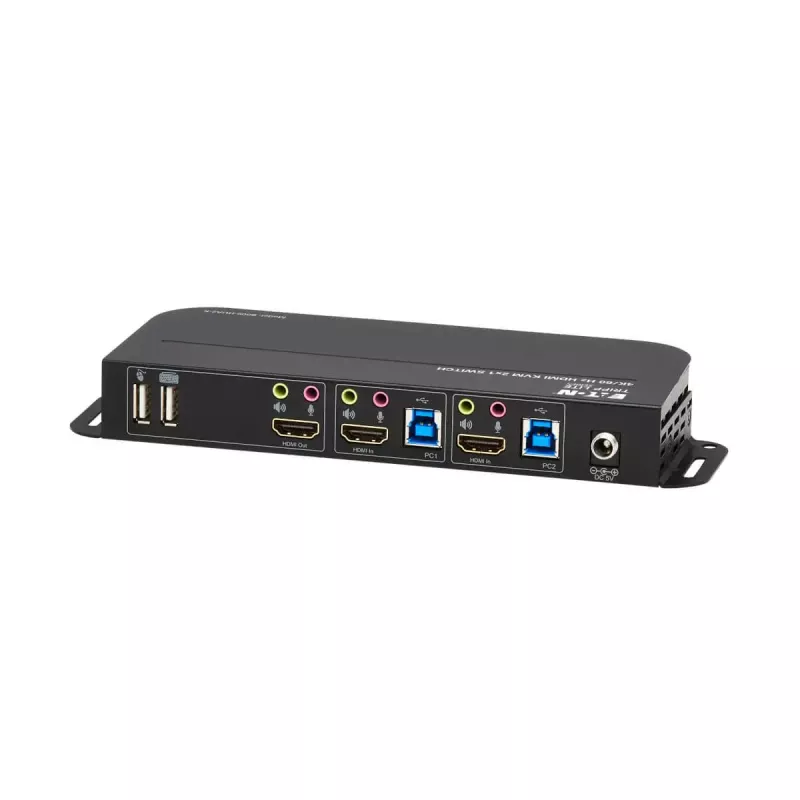 KVM-Switch 2-Port HDMI/USB Tripp Lite B005-HUA2-K — 4K 60 Hz, HDR, HDCP 2.2, IR, USB-Sharing, 1,2 m Kabel