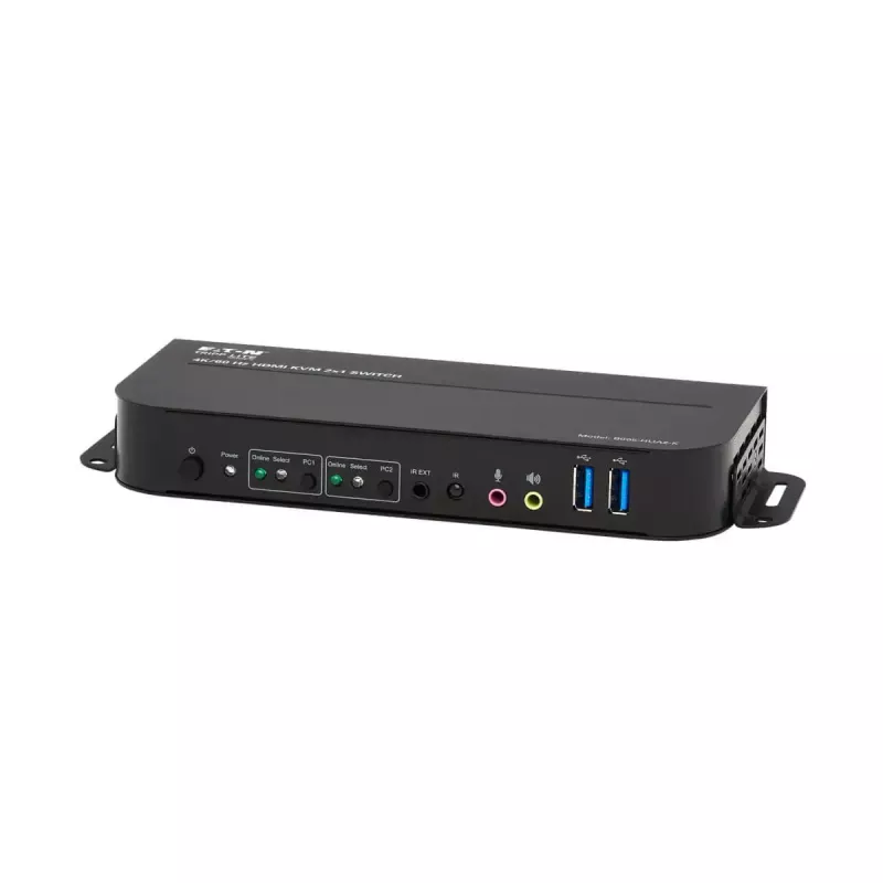 KVM-Switch 2-Port HDMI/USB Tripp Lite B005-HUA2-K — 4K 60 Hz, HDR, HDCP 2.2, IR, USB-Sharing, 1,2 m Kabel