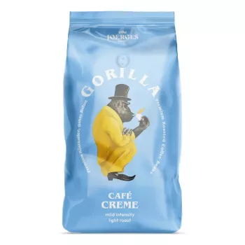Kaffeebohnen Gorilla Joerges Café Creme 1 kg – leichte Röstung, ganze Bohne