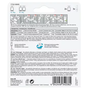 Universeller Innenhaken Tesa 77762-00000-01 – weiß, 2er-Pack