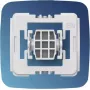 Adapter für Gira Lichtschalter neue Generation eQ-3 Homematic IP — Tasten, kabellos, weiß Kunststoff, 55×21×51 mm