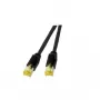 Netzwerkkabel EFB Elektronik 0,5m RJ45 Cat6a Schwarz
