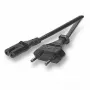 Netzkabel EFB Elektronik EK502.2 Schwarz 2 m C7-Kupplung