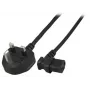 Netzkabel EFB Elektronik EK460.1,8 Schwarz 3 m BS 1363/A C13 Kupplung