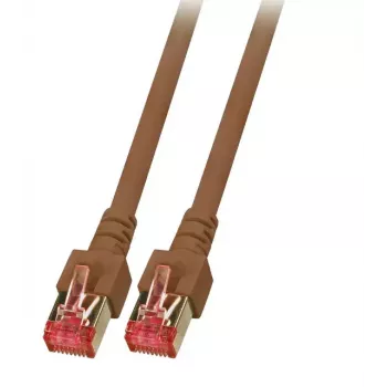 Netzwerkkabel EFB Elektronik K5517.0,5 RJ-45 Cat6 0,5 m Braun