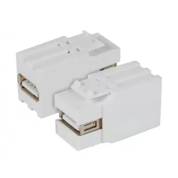 Keystone Module EFB Elektronik EB498V2 flach Weiß