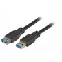 USB-Kabel EFB Elektronik K5237.1 USB 3.2 Gen 1 1 m Schwarz