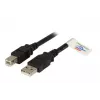 USB 2.0 Datenkabel EFB Elektronik K5256SW.1,5 — USB A auf USB B, 1,5 m, schwarz