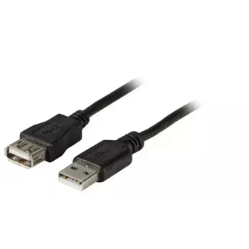 USB-Kabel EFB Elektronik K5220SW.3 3m USB A Schwarz