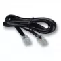 Telefonkabel EFB Elektronik K2402SW.1 1 m Schwarz