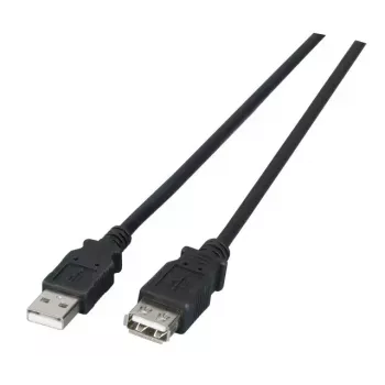 USB-A-auf-USB-A-Kabel EFB Elektronik K5205.3 — USB 2.0, 3 m, schwarz