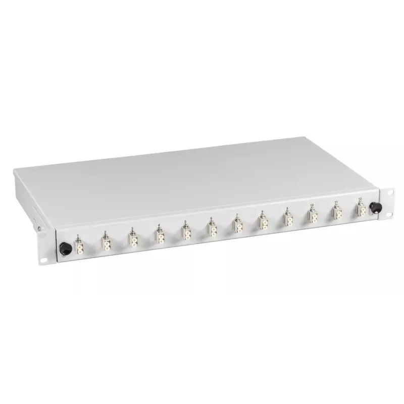 Patchpanel EFB Elektronik BA71921.12 — Glasfaser LC, 0U, grau, 483×44,5×244 mm