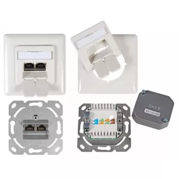 Steckdosenmodul 2 x RJ-45 EFB Elektronik ET-25211.2V1