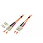 Glasfaserkabel EFB Elektronik O6413.25 — OM2 50µm, SC–SC, 25 m, Vollduplex, orange