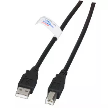 USB-Kabel EFB Elektronik K5203.1,8 1,8 m USB A USB B Schwarz