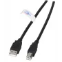USB-Kabel EFB Elektronik K5203.3 3 m USB A USB B Schwarz