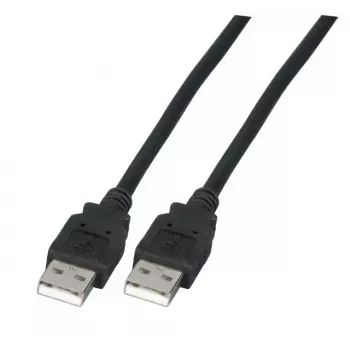 USB-Kabel EFB Elektronik K5204.1 1m USB A Schwarz