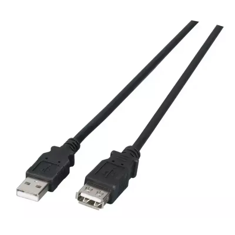 USB-Kabel EFB Elektronik K5205.1 1m USB 2.0 Schwarz