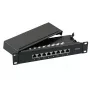 Patchpanel EFB Elektronik 37737SW.8 RJ-45 10000 Mbit/s Schwarz 1U