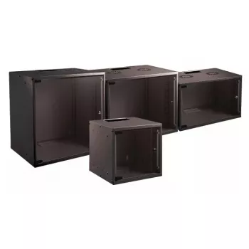 Wandmontierter Serverschrank EFB Elektronik WGB-1906TS.45 — 6HE, maximale Belastung 80 kg, schwarz