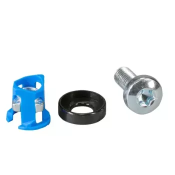 Kabelbinderhalterung EFB Elektronik 691104, Nylon und Stahl, Blau/Silber, 50er-Pack