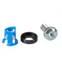 Kabelbinderhalterung EFB Elektronik 691104, Nylon und Stahl, Blau/Silber, 50er-Pack