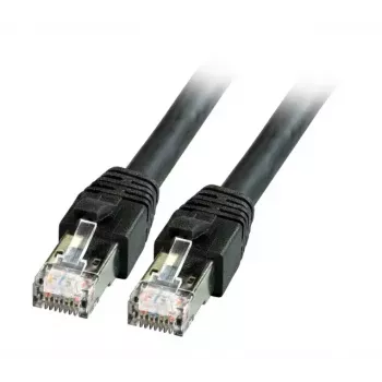 Netzwerkkabel EFB Elektronik RJ45 Patchkabel Cat8.1 7,5 m Schwarz