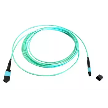 Glasfaser-MTP-Kabel EFB Elektronik MTPF12MTPFOM3-2-A — OM3, 2 m, 50 µm, Aqua