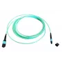 Glasfaser-MTP-Kabel EFB Elektronik MTPF12MTPFOM3-2-A — OM3, 2 m, 50 µm, Aqua