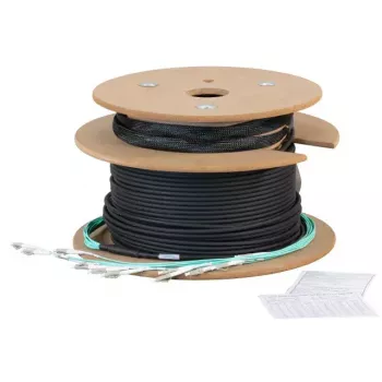 Glasfaserkabel EFB Elektronik O8322L160OM3 160 m 8x LC U-DQ(ZN) BH Schwarz