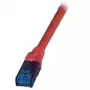 Netzwerk-Patchkabel EFB Elektronik K8109RT.3 Cat6a U/UTP, 3 m, rot, RJ-45 vergoldete Kontakte