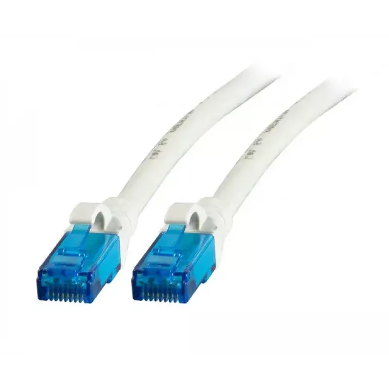 Netzwerkkabel EFB Elektronik K8109WS.1 Cat6a U/UTP (UTP) 1 m, RJ-45 auf RJ-45, Goldkontakte, weiß