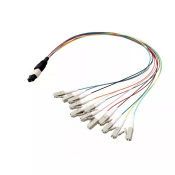 Glasfaserkabel EFB Elektronik MTPM12LCOM4-0,4 0.4 m MTP auf 12×LC OM4 violett