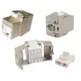 Keystone-Modul EFB Elektronik E-20093, flache Bauweise, silber, RJ-45-Buchse
