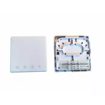 Netzwerk-Anschlussbox EFB Elektronik FTTH-BOX-IN-6, Kunststoffgehäuse, 80×80×28 mm, weiß