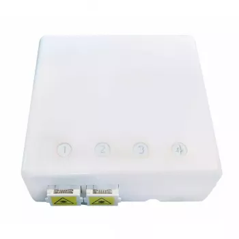 Netzwerk-Anschlussbox EFB Elektronik FTTH-BOX-IN-6, Kunststoffgehäuse, 80×80×28 mm, weiß