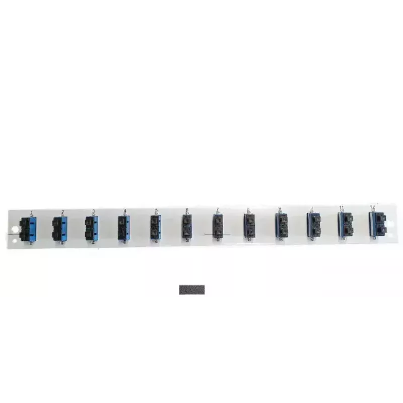 Patchfeld-Zubehör EFB Elektronik SB-FP-12SC-D-V-OM3 — 1U Rackeinbau, 12 SC, Grau, 432×13×43,5 mm