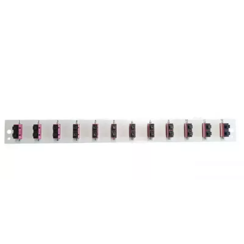 Patchfeld-Zubehör EFB Elektronik SB-FP-12SC-D-V-OM3 — 1U Rackeinbau, 12 SC, Grau, 432×13×43,5 mm