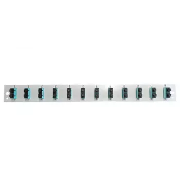 Patchfeld-Zubehör EFB Elektronik SB-FP-12SC-D-V-OM3 — 1U Rackeinbau, 12 SC, Grau, 432×13×43,5 mm
