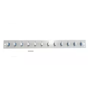 Patchpanel-Zubehör EFB Elektronik SB-FP-12SC-S-OM4, 1U Rackeinbau, 12 SC OM4, 432×13×43,5 mm, grau